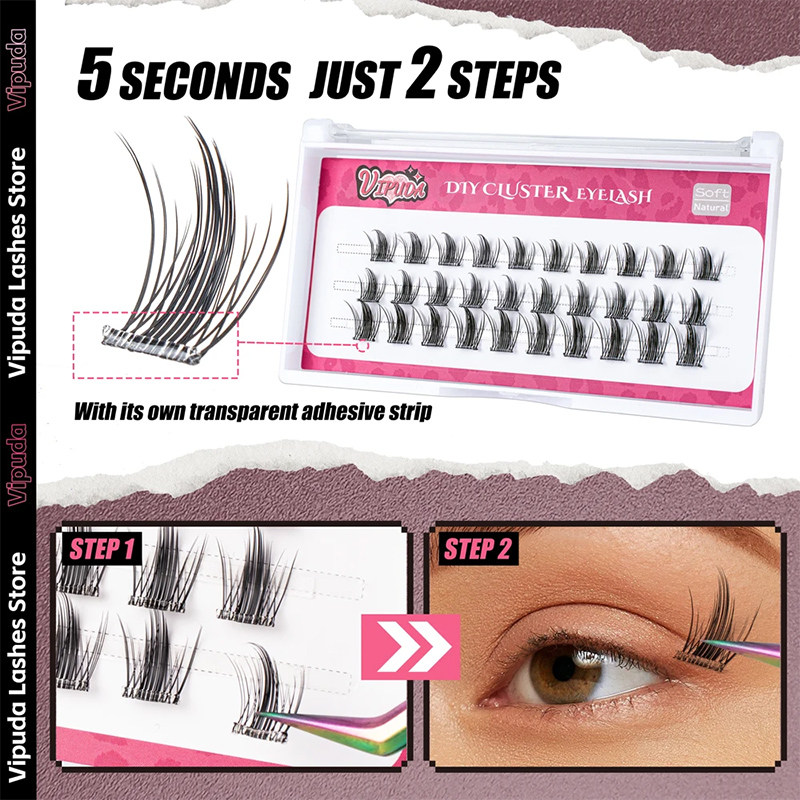  Samolep&iacute;c&iacute; Lash Cluster Manga Diy Lash Extensions