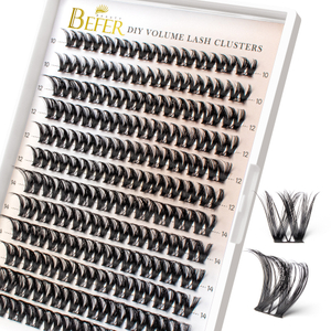 Cluster di ciglia 3D Fluffy Volume Lash D Curl Cluster di ciglia