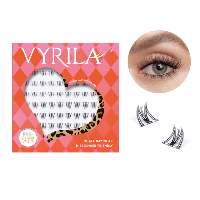 VYRILA Zelfklevende Onderste Lash Clusters Geen Lijm Nodig DIY Wimper Extensions Draagbare Voorgelijmde Onderste Wimpers ZE93