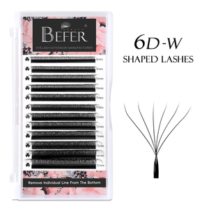 BEFER 6D W Shaped Premade Fans &Ouml;gonfransf&ouml;rl&auml;ngning