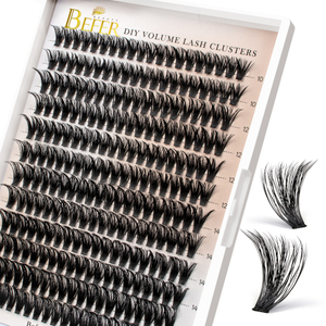 Fluffy 60D tykke vippeklaser D Curl individuelle vipper