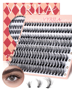 Př&iacute;rodn&iacute; řasy D Curl DIY Individu&aacute;ln&iacute; shluky řas