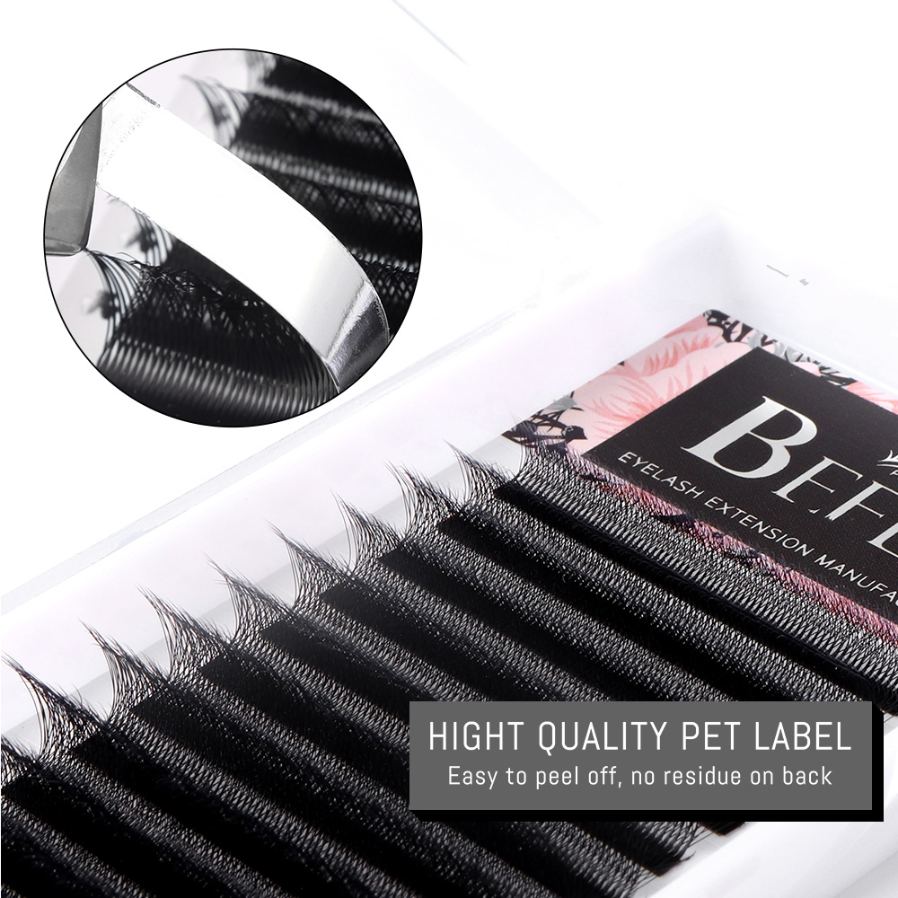 W Shape Prodlužov&aacute;n&iacute; řas 7D Premade Fans Lashes Extensions