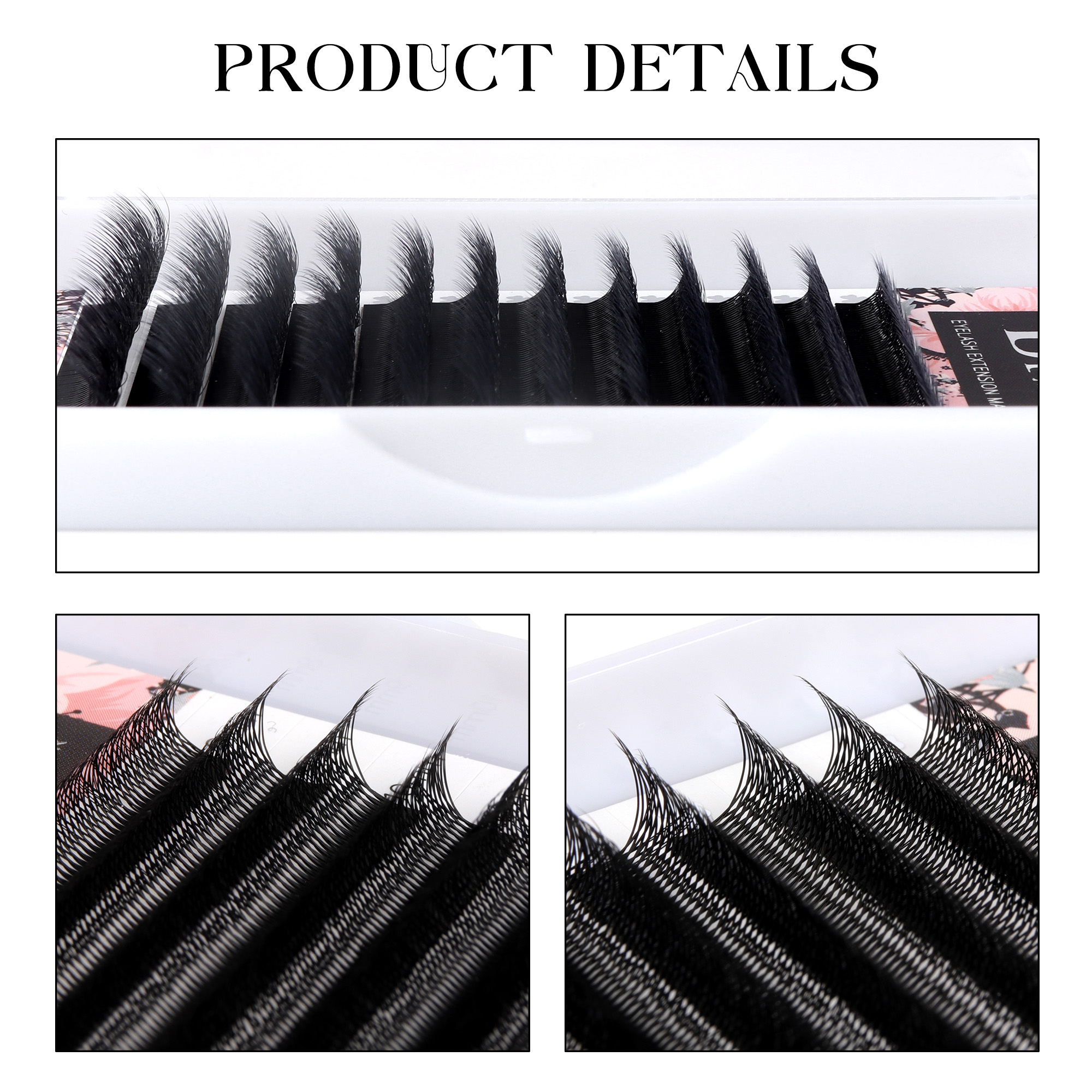 BEFER W 6D Shaped Premade Fans Eyelash Extensions