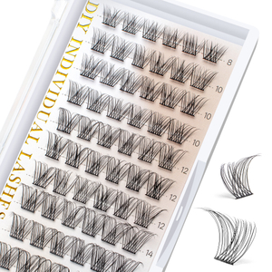 10–16 mm Wimpernverl&auml;ngerung, selbstgemachte Wimpern zu Hause, Wimperncluster