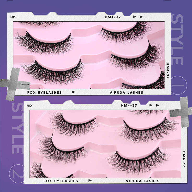 20 Pares ng 3D na Maliliit na Pilikmata Maling Eyelashes Faux Mink Eyelashes