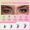 VYRILA Selfklewende Wimpergroepe Geen gom nodig Selfdoen Wimperverlengings Draagbare Pre-gegomde Muse Wimpers