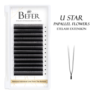 BEFER U シェイプ YY まつげ U YY ラッシュ U ラッシュ シェイプまつげエクステ シェイプド ブルーム