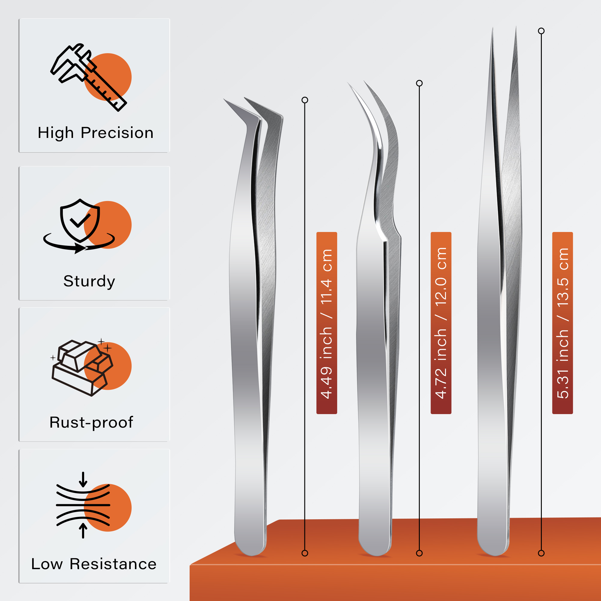 Herramienta de aplicaci&oacute;n de pesta&ntilde;as postizas de volumen profesional Lash Tweezer