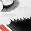 Mat sorte individuelle vipper Volume Lash Extensions