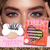 VYRILA Kendinden Yapışkanlı Kirpik K&uuml;meleri Tutkal Gerekmez DIY Kirpik Uzantıları Taşınabilir &Ouml;n Yapıştırılmış-Hush Kirpikler