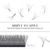 BEFER W 6D Shaped Premade Fans Eyelash Extensions